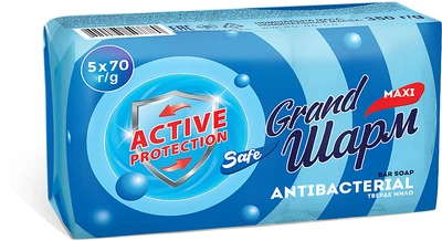 Мило туалетне "Антибактеріальне" - Grand Шарм Antibacterial Maxi 5x70g (1058893-83979)