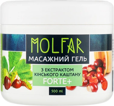 Массажный гель с экстрактом конского каштан Forte+ - J'erelia Molfar 500ml (848233-36673)