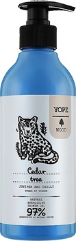 Гель для душа "Кедровое дерево, можжевельник и перец чили" - Yope Shower Gel Cedar Tree Juniper And Chilli 400ml (931128-101102)