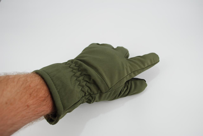 Тактичні теплі рукавички softshell 9100_XL_olive