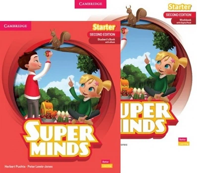 Комплект з англійської мови Super Minds Second Edition Starter Student's Book + Workbook (Підручник + зошит) нове видання