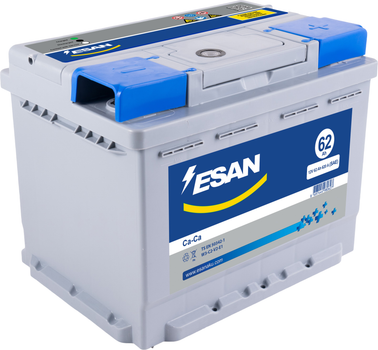 Акумулятор ESAN MF 62ah 620A R+ (-/+) (ELB2.626200)