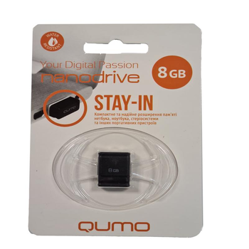 Флешка 8Gb Qumo Nano Black