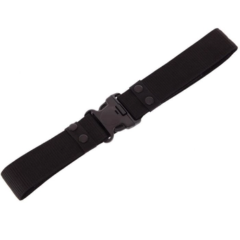 Ремінь тактичний пояс тактичний Zelart Tactical Belt ZK-2 розмір 125x5,5см Black