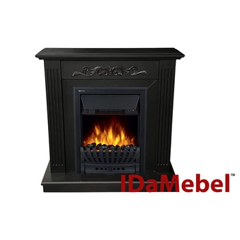 Каминокомплект IDaMebel Elaine темный шоколад (900x920x310) с камином Electrolux EFP/P-1020 со звуком, яркостью и натуральным углем