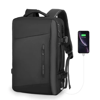 Рюкзак для ноутбука 17.3 дюйма Mark Ryden MR9299 з ортопедичною спинкою та USB-портом (Чорний)