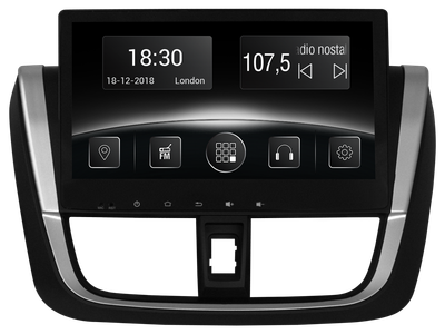 Мультимедийная система Gazer CM6509-P170 для автомобиля Toyota Yaris 2016-2017
