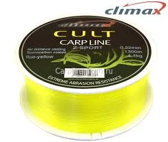 Ліска Climax CULT CARP LINE Z-SPORT 4,4kg fluo-yellow 1300 м 0,22 мм