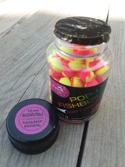 POP UPS Dolphin FISHBOILIES Пилячі Dusty Vanilla/Squid (Кальмар/Ваніль) 10 мм 40 г