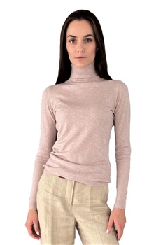 Гольф-водолазка базовый мягкий Monte Cervino Бежево-розовый One Size 42-48 (S-L)