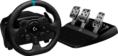 Проводной руль Logitech G923 Racing Wheel Черный для PS4/PS5/PC + педальный блок