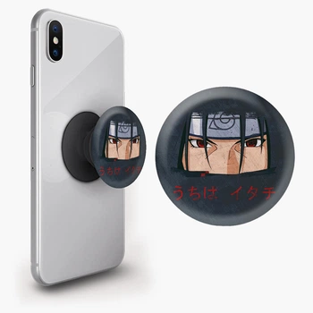 Попсокет (Popsockets) держатель для смартфона Итачи Учиха (Itachi Uchiha) (8754-3046-BK) Черный