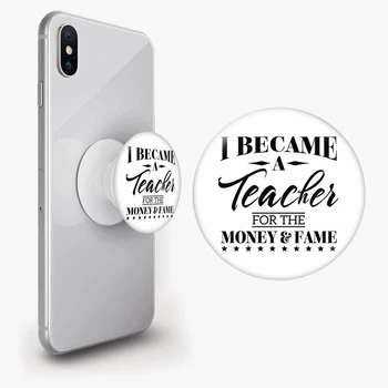 Попсокет (Popsockets) держатель для смартфона Учитель (8754-2069-WT) Белый