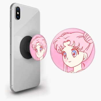 Попсокет (Popsockets) держатель для смартфона Сейлор Мун (Sailor Moon) (8754-2914-BK) Черный