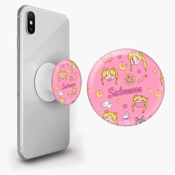 Попсокет (Popsockets) держатель для смартфона Сейлор Мун (Sailor Moon) (8754-2911-WT) Белый