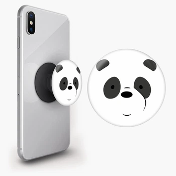Попсокет (Popsockets) держатель для смартфона Панда Вся правда о медведях (We Bare Bears) (8754-2661-BK) Черный