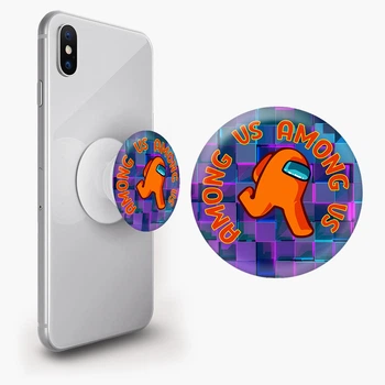 Попсокет (Popsockets) держатель для смартфона Аммонг Ас (Among Us) (8754-2408-WT) Белый