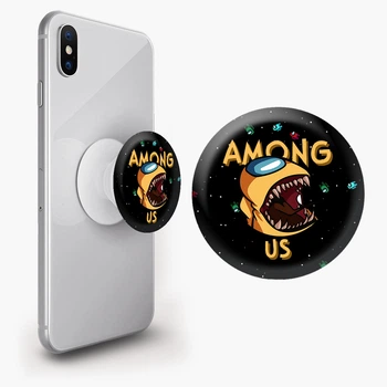 Попсокет (Popsockets) держатель для смартфона Аммонг Ас (Among Us) (8754-2409-WT) Белый