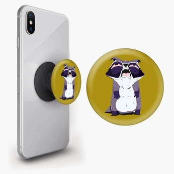 Попсокет (Popsockets) держатель для смартфона Mood: Энот (8754-2053-BK) Черный