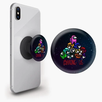 Попсокет (Popsockets) держатель для смартфона Аммонг Ас (Among Us) (8754-2594-BK) Черный