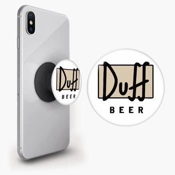 Попсокет (Popsockets) держатель для смартфона Симпсоны Дафф (The Simpsons Duff Beer) (8754-1995-BK) Черный