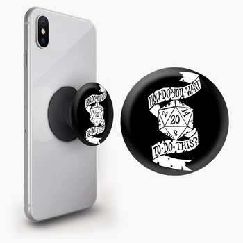Попсокет (Popsockets) держатель для смартфона Кубик (8754-2003-BK) Черный