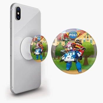 Попсокет (Popsockets) держатель для смартфона Робокар Полы (Robocar Poli) (8754-1619-WT) Белый
