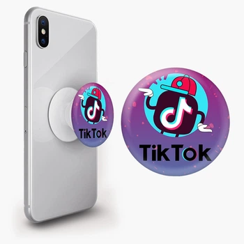 Попсокет (Popsockets) держатель для смартфона Tik Tok (8754-1712-WT) Белый