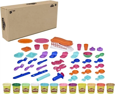 Игровой набор пластилина Play-Doh Kitchen Creations Fun Factory 12 баночки 1 кг. (F3629)