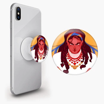 Попсокет (Popsockets) держатель для смартфона Украинка (8754-3768-WT) Белый