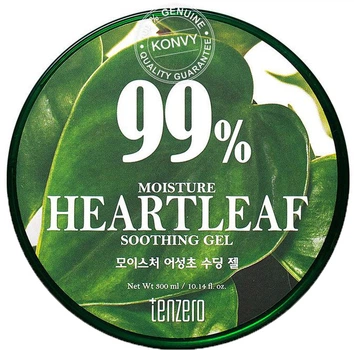 Увлажняющий гель для кожи Tenzero 99% Moisture Heartleaf Soothing Gel 300 мл (8809628883048)