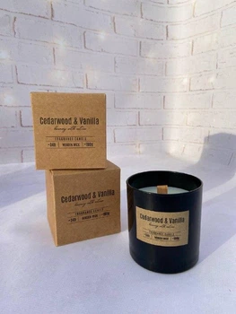 Свеча ароматическая Bispol Caderwood & Vanilla 34 часов