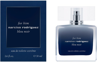 Туалетна вода для чоловіків Narciso Rodriguez For Him Bleu Noir Eau De Toilette Extreme 50 мл (3423478999053)