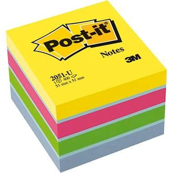 Папір для нотаток 3M Post-It Міні-куб 51х51 мм 400 аркушів
