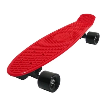 Скейт Пенни борд Penny board Fish 22" ABEC - 11 супер быстрые колеса Красный