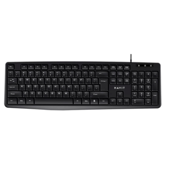 Клавіатура Havit HV-KB2006, Wired USB, black 60555