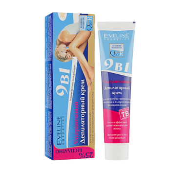 Крем для депиляции Eveline Cosmetics 9в1 ультранежный Q10+R 125 мл