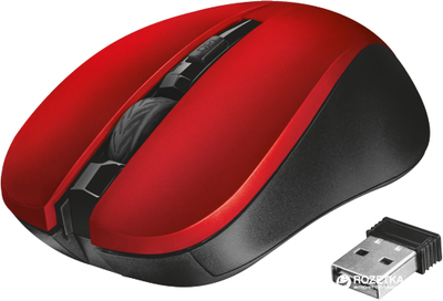 Мышь Trust Mydo Silent Wireless Red (TR21871)