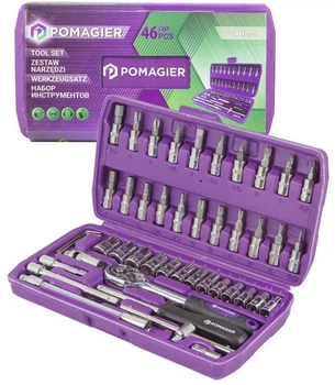 Набор инструментов Pomagier 1/4" 46 пр. (PG-2462-5)