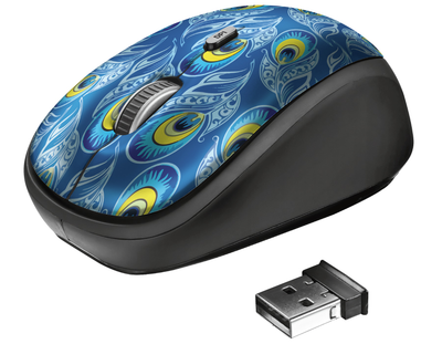 Мышь Trust Yvi Wireless Peacock (TR23388)
