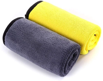 Автополотенце (автомобильная микрофибра) ColorWay универсальное Extra Dry 800gsm 50х60 см Желто-серое (CW-5608)