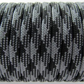 Шнур-паракорд (Paracord Type III 550 - 4 мм) Camo Black & Grey 057 10 м.