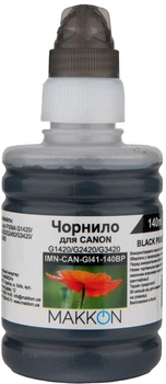 Чернила Makkon для Canon PIXMA G1420/G2420/G2460/G3420 (4528C001AA) (GI-41) 140 мл Black Pigment (IMN-CAN-GI41-140BP)