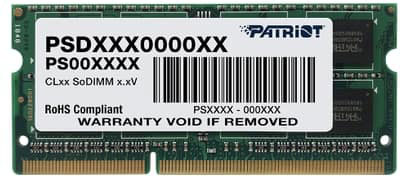 Оперативна пам'ять Patriot SODIMM DDR3-1600 4096MB PC3-12800 Signature Line (PSD34G1600L2S)