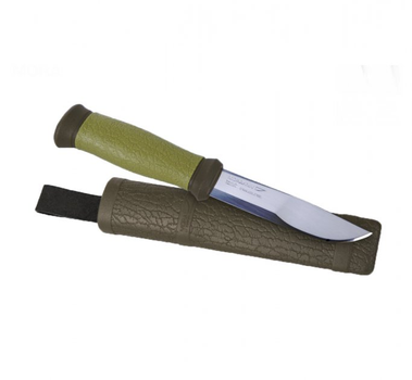 Туристический нож Morakniv Outdoor 2000 stainless steel для охоты и рыбалки Green (10629)