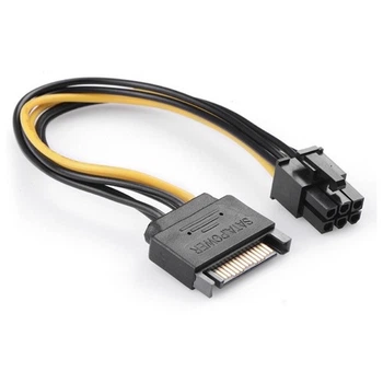Кабель питания для видеокарты Value S0512 6-pin to SATA Male 20см