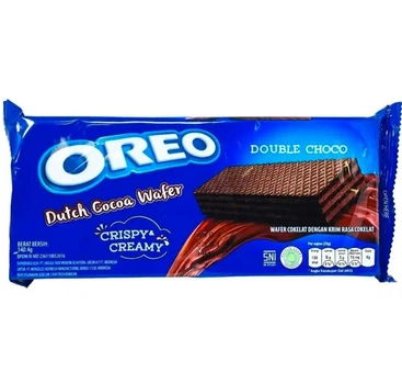 Вафля Oreo Crispy & Creamy Double Choco Dutch Cocoa Wafer 140 г