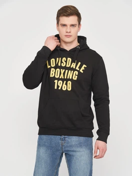 Худи утепленное мужское Lonsdale 117304-1561 M Black/Yellow (4251522395105)