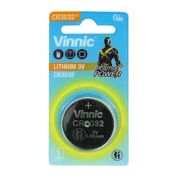 Батарейка литиевая Vinnic CR3032, 3V, блистер 1шт