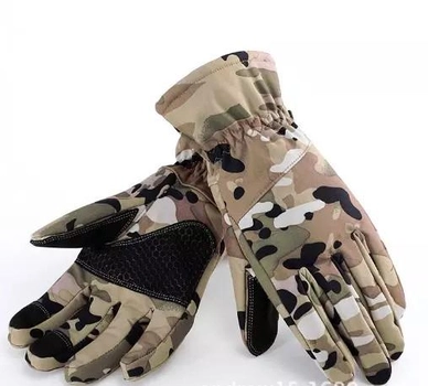 Тактические перчатки зимние военные, армейские зимние перчатки ВСУ мультика размер L